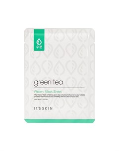 Маска Green Tea Watery Mask Sheet Тканевая для Жирной и Комбинированной Кожи с Зеленым Чаем 17г It's skin