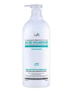 Шампунь Damage Protector Acid Shampoo Бесщелочной с Коллагеном и Аргановым Маслом 900 мл Lador