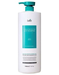 Шампунь Damage Protector Acid Shampoo Бесщелочной с Коллагеном и Аргановым Маслом 1500 мл Lador