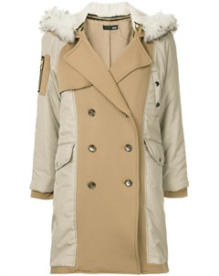 Пальто с капюшоном с меховой оторочкой Frei ea