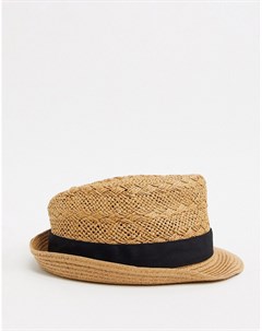 Светло коричневая соломенная шляпа Burton menswear