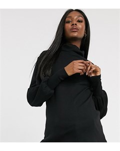 Черная свободная водолазка ASOS DESIGN Maternity Asos maternity