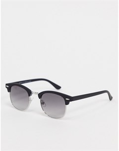 Черные солнцезащитные очки с дымчатыми стеклами River island
