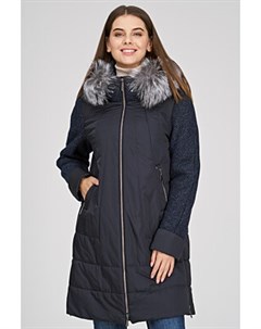 Утепленная куртка с отделкой мехом лисы Laura bianca
