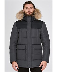 Утепленная куртка с отделкой мехом енота Jorg weber