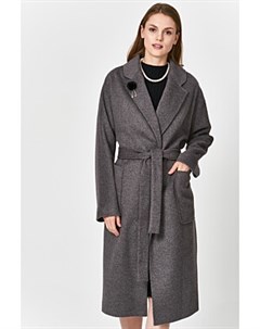 Шерстяное пальто с поясом Electrastyle