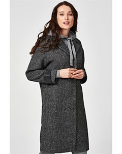 Утепленное пальто с объемным шарфом Acasta