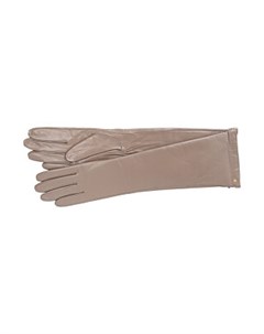 Удлиненные кожаные перчатки Fabretti