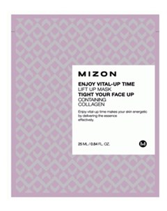 Маска Enjoy Vital Up Time Lift Up Mask Тканевая для Лица с Лифтинг Эффектом 25 мл Mizon