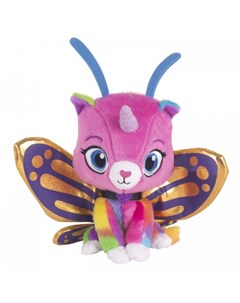 Мягкая игрушка Замурчательная плюшевая вечеринка Бабочка 20 см Радужно бабочково единорожная кошка