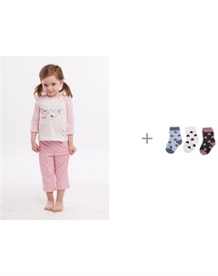 Пижама для малышей 26 1777 с набором носочков Minene Mi sweetheart socks 3 пары Nannette
