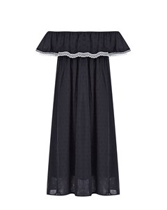 Черное платье с открытой линией плеч Paade mode