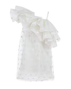 Белое платье с воланом Little marc jacobs