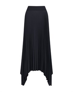 Черная плиссированная юбка с асимметричным подолом Joseph