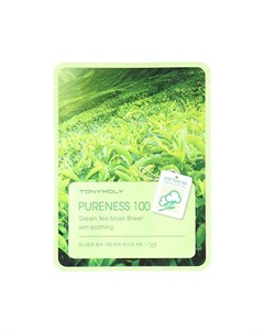 Маска для лица Pureness 100 Green Tea Mask Sheet Tony moly