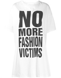 Футболка с принтом No more Fashion Victims Katharine hamnett london
