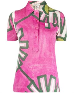 Рубашка поло с цветочным принтом 1960 х годов A.n.g.e.l.o. vintage cult