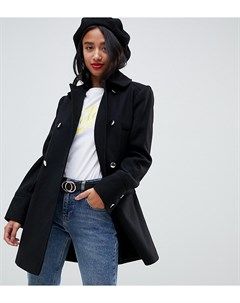 Черное свободное пальто Miss selfridge petite