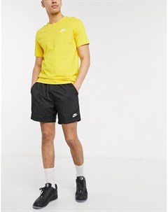 Черные тканые шорты Club Essentials Nike