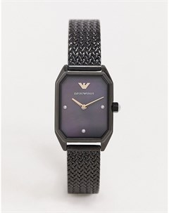 Часы с черным сетчатым ремешком AR11271 Emporio armani