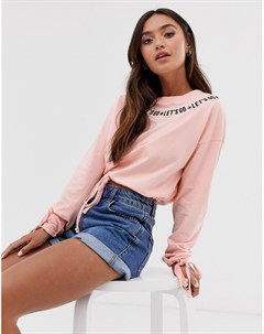 Нежно розовый укороченный свитер Brave soul