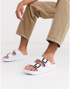 Белые мужские сандалии Slydes