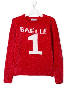 Фактурный свитер с логотипом Gaelle paris kids