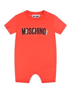 Красный песочник с логотипом Moschino