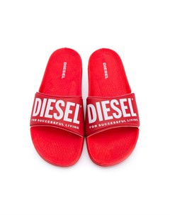 Шлепанцы на липучках с логотипом Diesel kids