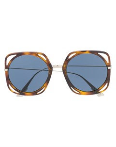 Солнцезащитные очки черепаховой расцветки Dior eyewear