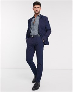 Синие брюки скинни wedding Asos design