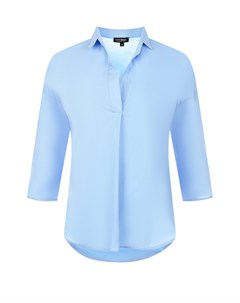 Голубая рубашка для беременных с рукавом 3 4 Attesa