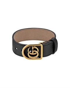 Кожаный браслет с логотипом Gucci