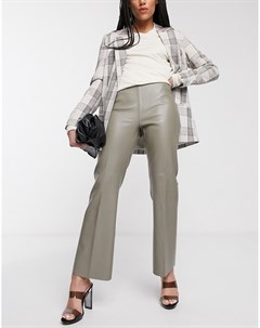 Расклешенные брюки из веган кожи Soaked In Luxury Soaked in luxury