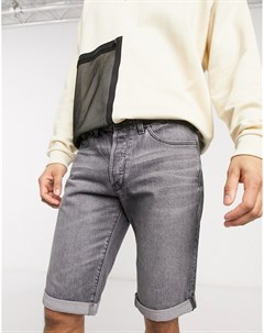 Серые джинсовые шорты G-star