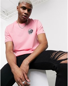 Розовая футболка с принтом Wild Pack New balance