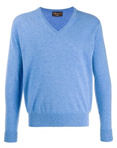 Кашемировый пуловер с V образным вырезом Doriani cashmere