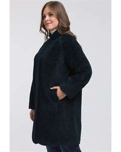 Модное пальто реглан из альпака без меха Elisabetta
