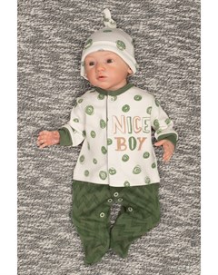 Комбинезон зеленого цвета для малышей Nice boy Зиронька
