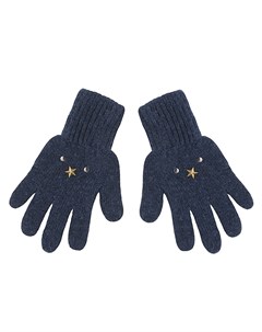 Перчатки зимние синего цвета со звездами ДИМКА Mialt