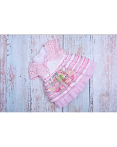 Платье нарядное для малышек с розовым кружевным болеро bebus Bebus