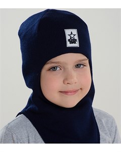 Шапка шлем демисезонный темно синий для мальчиков Звездный воин Mialt
