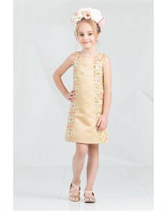 Комплект персикого цвета платье и пальто Брайт лук Зиронька