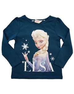 Кофта синяя на девочку с длинным рукавом Elsa Ministars