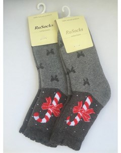 Носки теплые серые рождество Rusocks