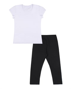 Комплект для девочек спортивный для физкультуры бриджи футболка Апрель