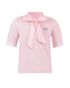 Блузка для девочки розового цвета с коротким рукавом Полина Апрель