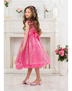 Платье нарядное розового цвета с пайетками Лолита Alolika