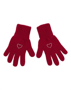 Перчатки для девочки красного цвета Валентинка Mialt