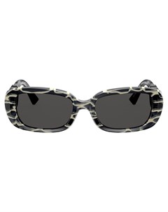 Солнцезащитные очки в овальной оправе с логотипом VLogo Valentino eyewear